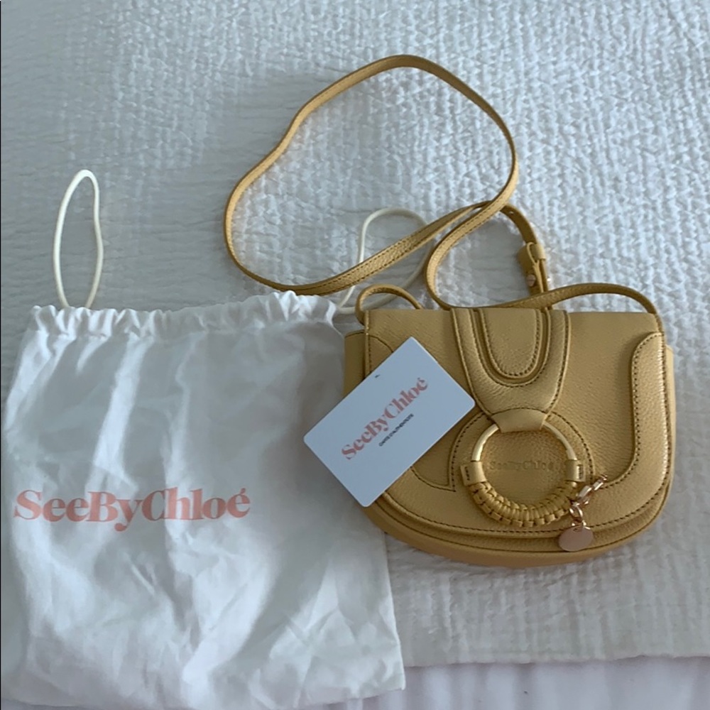 NEW CROSSBODY SEEBYCHLOE YELLOW BAG. VERY USEFULL